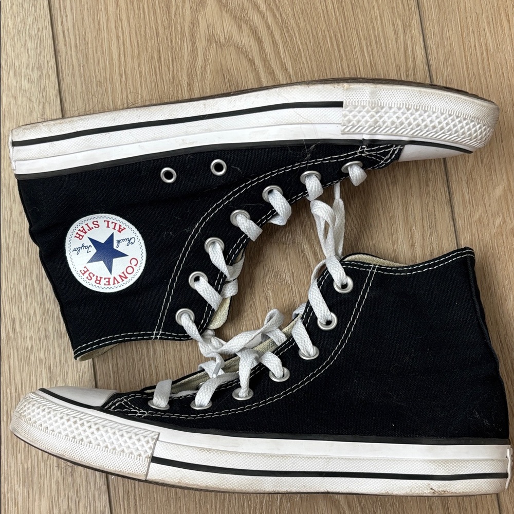 Converse Black and White High-Tops